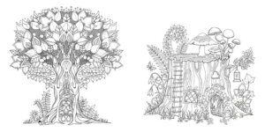 Ilustração do livro "Floresta Encantada" /Divulgação