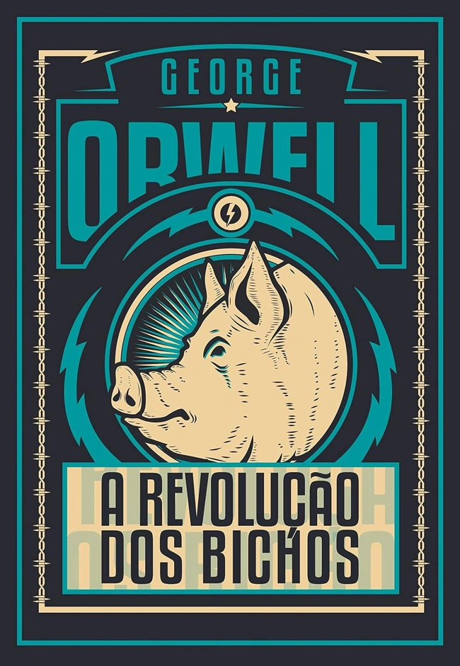 Capa de edição especial de A Revolução dos Bichos, de George Orwell. Recomendando livros curtos para ler em um dia.