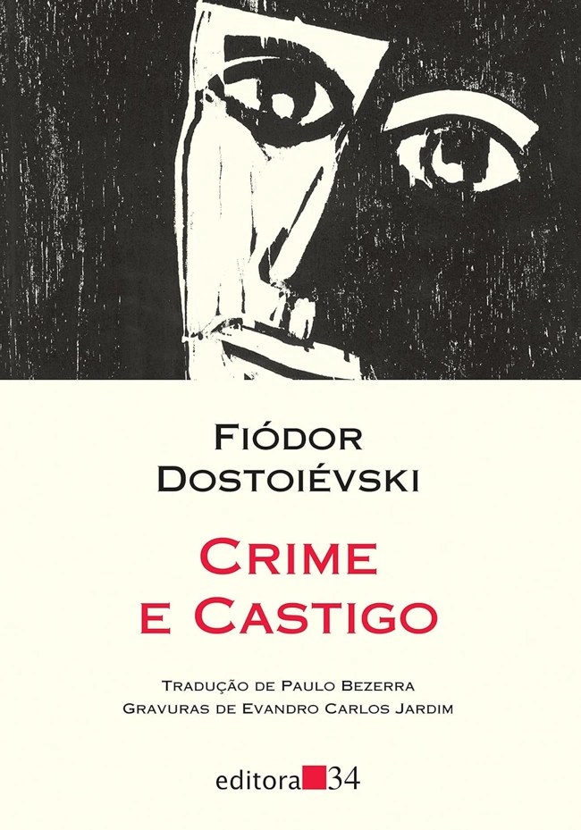 Capa de Crime e Castigo, de Dostoievski. Falando sobre os melhores livros para ler.