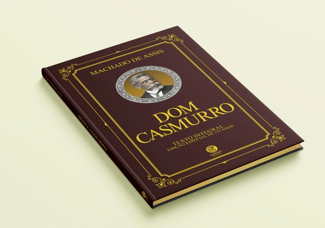 Versão em capa dura do livro Dom Casmurro. Falando sobre o melhor livro para ler.