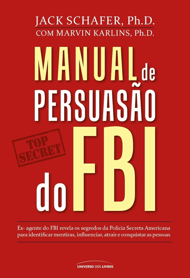 Capa do Manual de Persuasão do FBI. Falando sobre os melhores livros para ler.