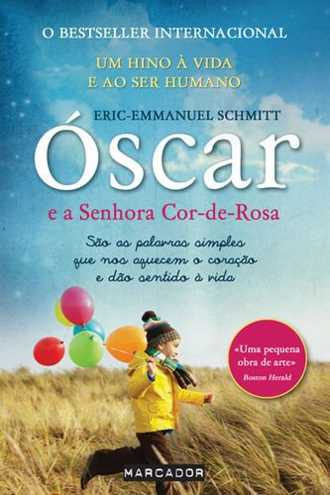 Capa do livro Óscar e a Senhora Cor-de-Rosa. Recomendando livros curtos para ler em um dia.