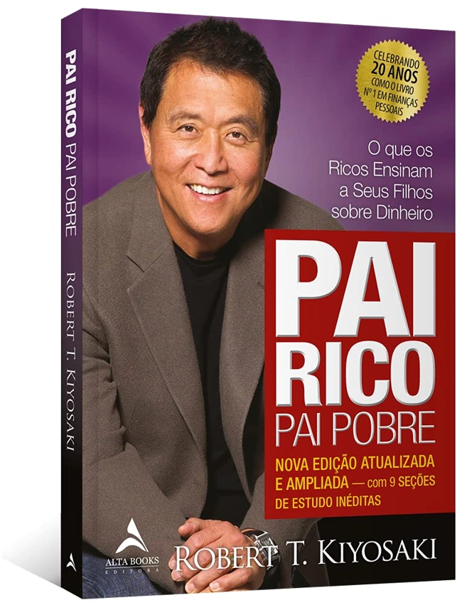 O clássico Pai Rico, Pai Pobre. Falando sobre os melhores livros para ler.