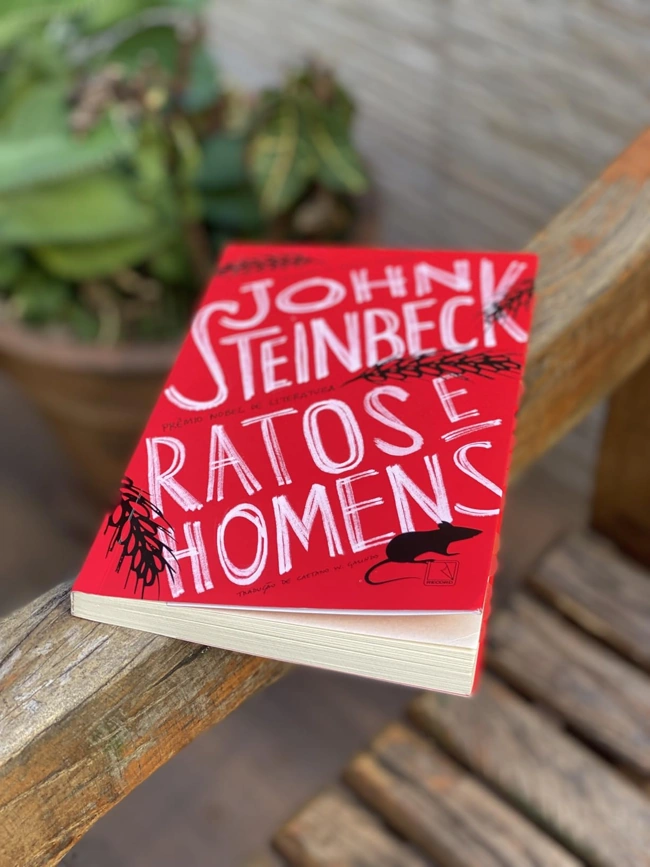 Livro Ratos e Homens. Recomendando livros curtos para ler em um dia. 