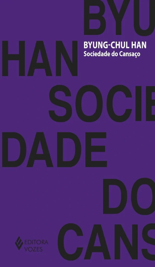 Capa clássica de Sociedade do Cansaço. Recomendando livros curtos para ler em um dia.