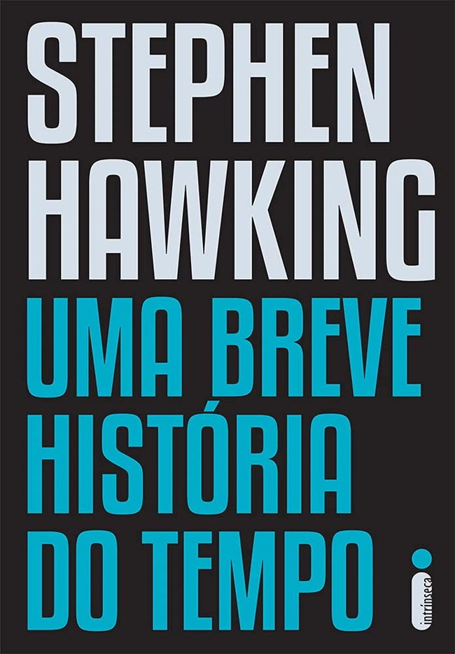 Capa de Uma Breve História do Tempo. Falando sobre os melhores livros para ler.