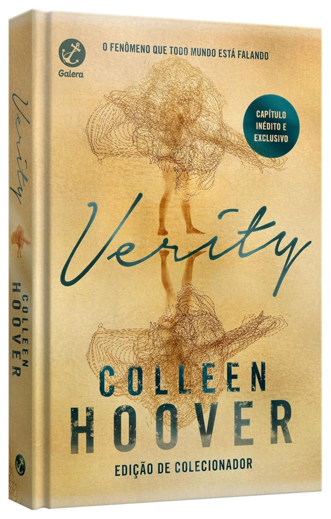 Versão em capa dura do livro Verity. Falando sobre os melhores livros de suspense.