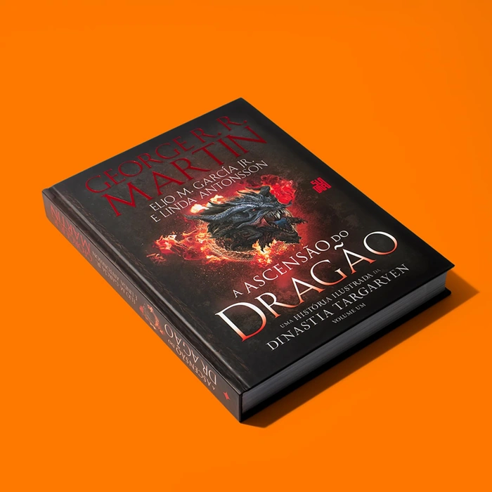 Capa do livro A Ascensão do Dragão na versão capa dura. Falando sobre os livros que inspiraram a casa do dragão.