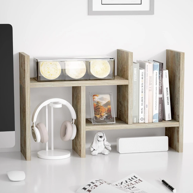Mini estante organizadora. Recomendando presentes para leitores.