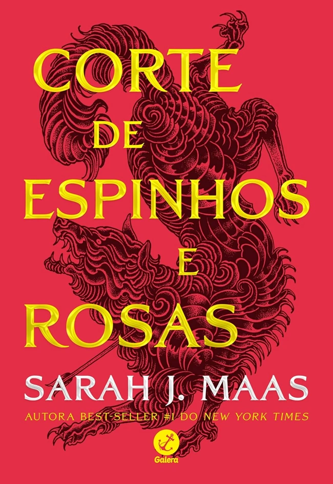 Capa oficial do livro Corte de Espinhos e Rosas, de Sarah J. Maas. Indicando os melhores livros do kindle unlimited.
