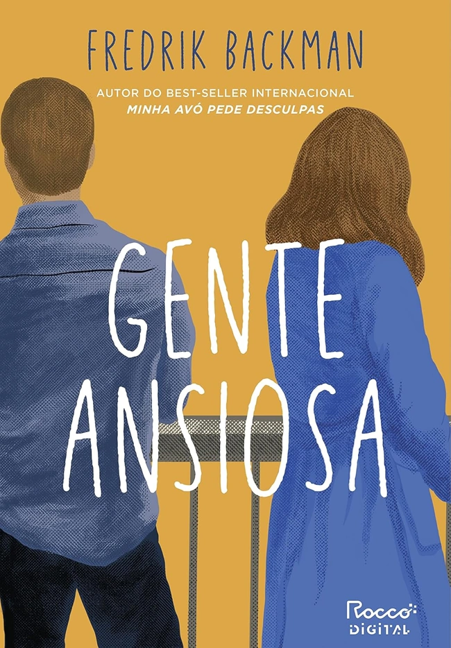 Capa oficial do livro Gente Ansiosa. Indicando os melhores livros do kindle unlimited.